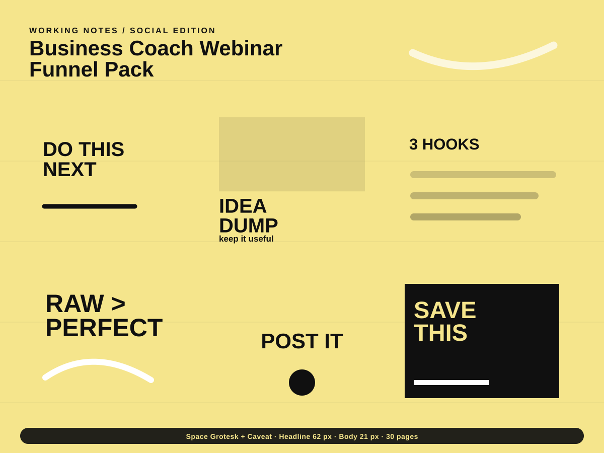 Business Coach Webinar Funnel Pack multi-page premium template preview