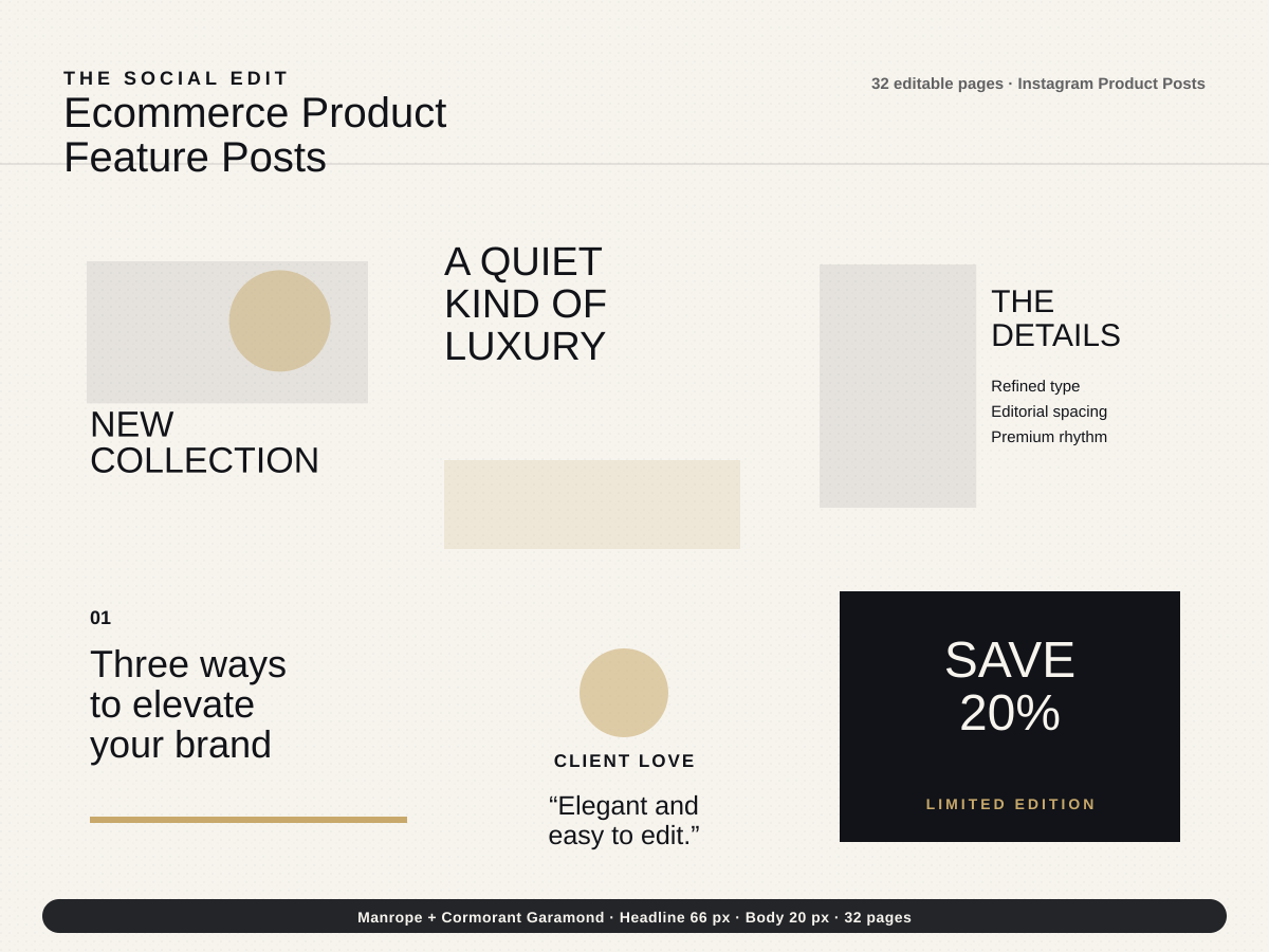 Ecommerce Product Feature Posts multi-page premium template preview