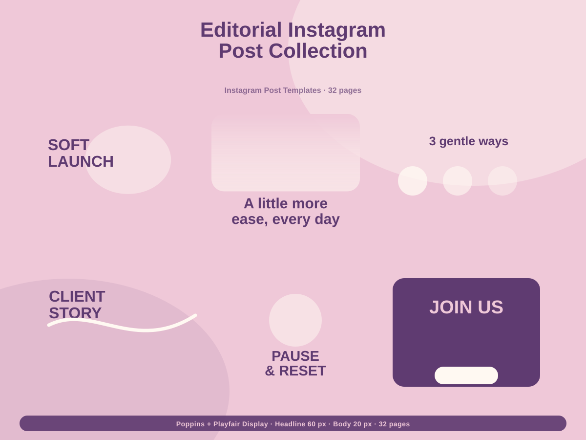 Editorial Instagram Post Collection multi-page premium template preview