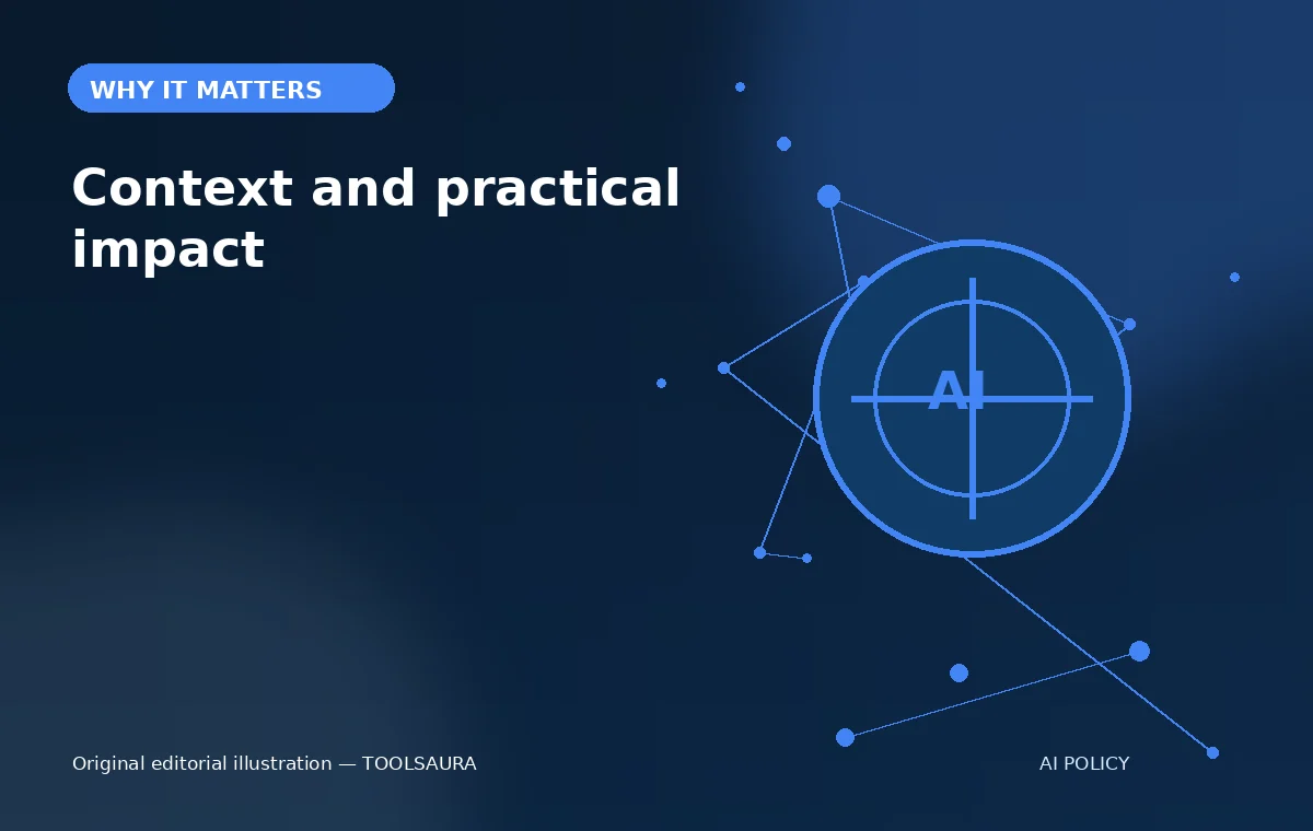 Editorial illustration about Google EU AI transparency code: practical impact