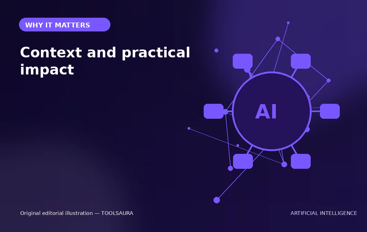 Editorial illustration about Meta AI task automation: practical impact