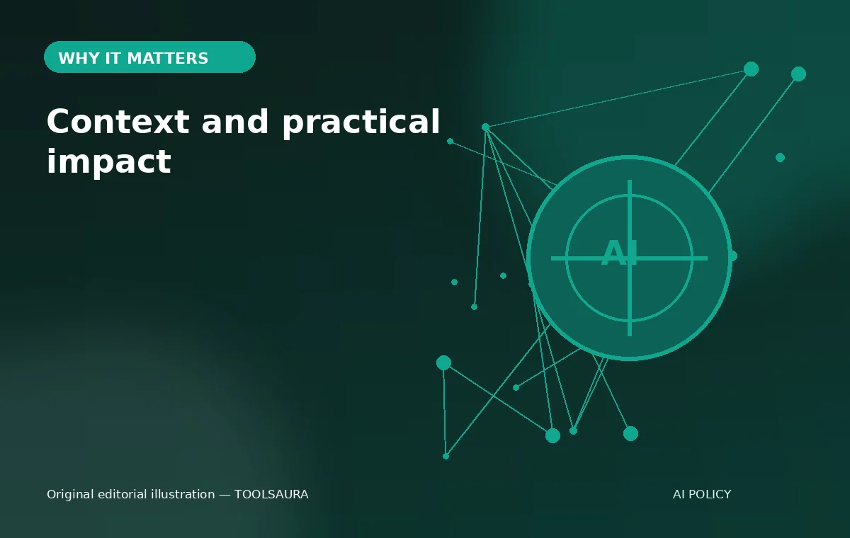 Editorial illustration about Meta EU AI transparency code: practical impact