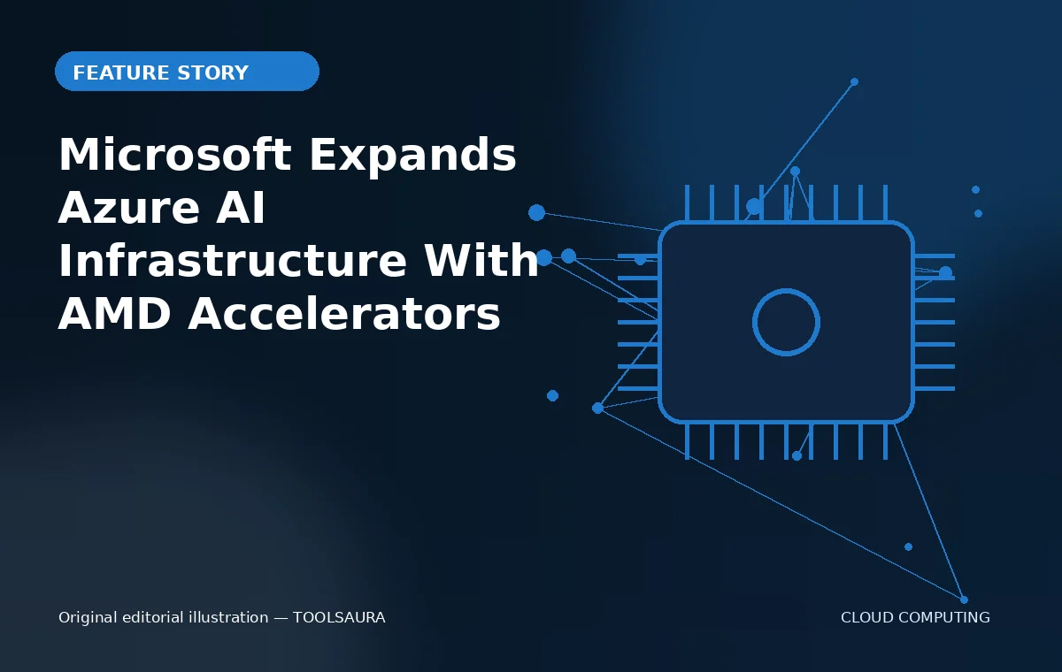 Original editorial illustration for Microsoft Expands Azure AI Infrastructure With AMD Accelerators