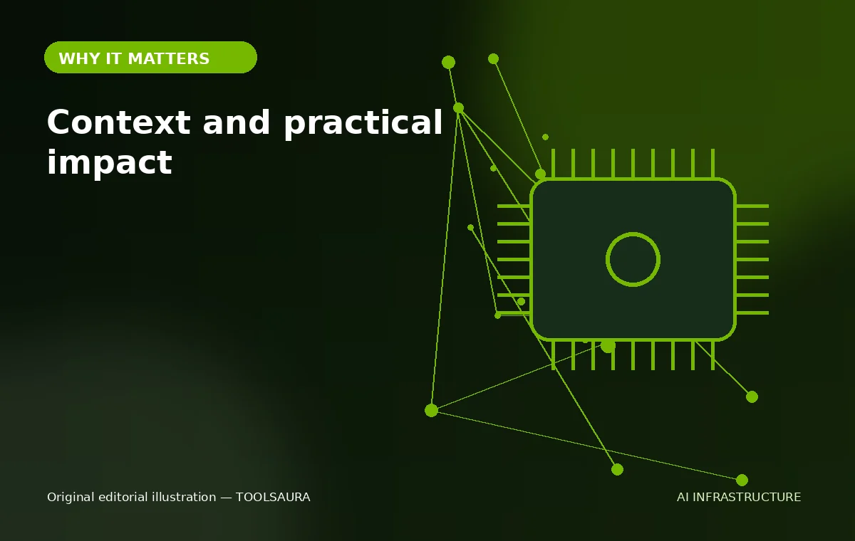 Editorial illustration about NVIDIA Safe Superintelligence partnership: practical impact