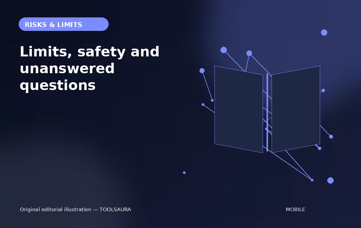 Editorial illustration about Galaxy Z Fold8 Ultra: risks and limitations